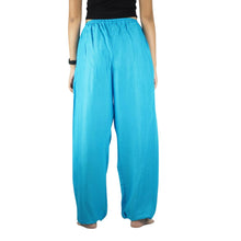Load image into Gallery viewer, Solid Color Unisex Drawstring Genie Pants in Light Blue PP0110 020000 08