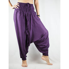 Load image into Gallery viewer, Solid Color Unisex Aladdin Drop Crotch Pants in Purple PP0056 020000 06