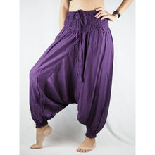 Load image into Gallery viewer, Solid Color Unisex Aladdin Drop Crotch Pants in Purple PP0056 020000 06