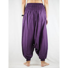 Load image into Gallery viewer, Solid Color Unisex Aladdin Drop Crotch Pants in Purple PP0056 020000 06