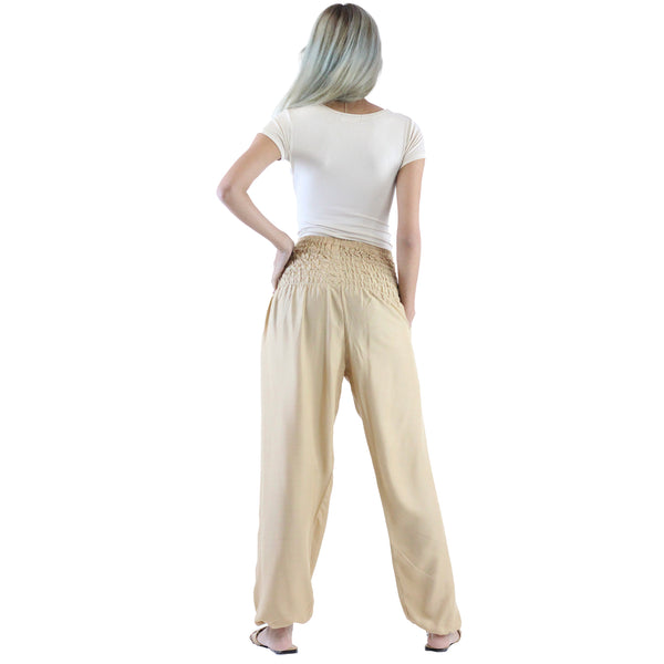 Solid Color Women Harem Pants in Beige PP0004 020000 19