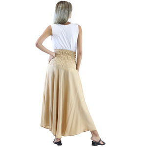 Solid Color Women's Bohemian Skirt in Cream SK0033 020000 19