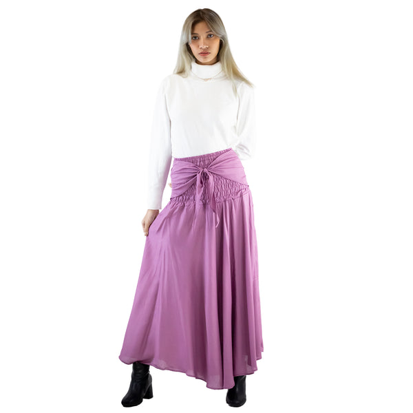 Solid Color Women's Bohemian Skirt in Magenta SK0033 020000 18