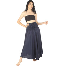 Load image into Gallery viewer, Solid Color Women&#39;s Bohemian Skirt in Navy SK0033 020000 03