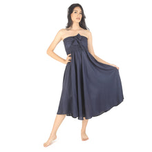 Load image into Gallery viewer, Solid Color Women&#39;s Bohemian Skirt in Navy SK0033 020000 03