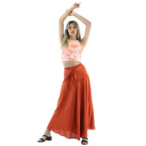 Solid Color Women's Bohemian Skirt in Orange SK0033 020000 11