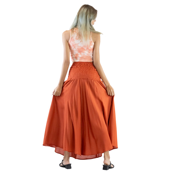 Solid Color Women's Bohemian Skirt in Orange SK0033 020000 11