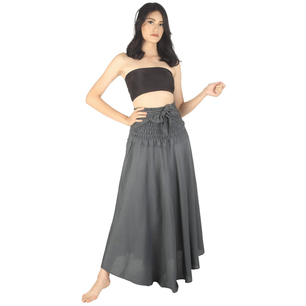 Solid Color Women's Bohemian Skirt in Top Gray SK0033 020000 01