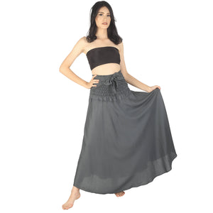 Solid Color Women's Bohemian Skirt in Top Gray SK0033 020000 01