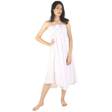 Load image into Gallery viewer, Solid Color Women&#39;s Bohemian Skirt in White SK0033 020000 04