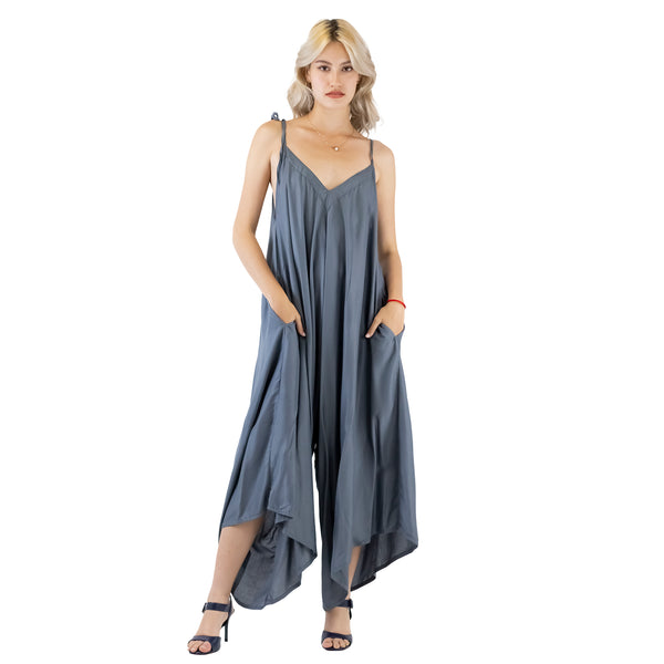 Solid Color Women's Jumpsuit in Gray JP0069 020000 01