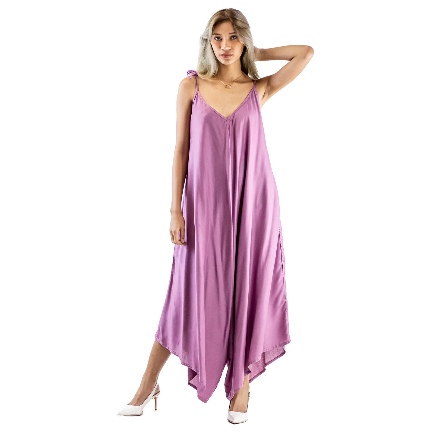 Solid Color Women's Jumpsuit in Magenta JP0069 020000 18
