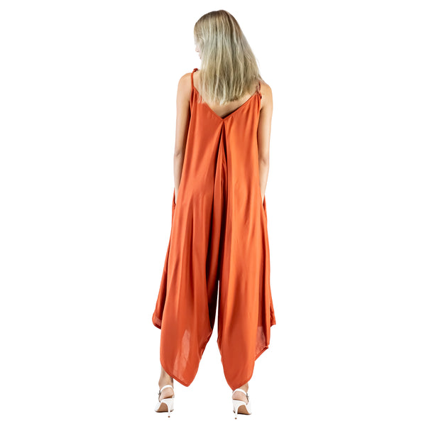 Solid Color Women's Jumpsuit in Orange JP0069 020000 11