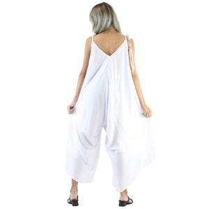 Solid Color Women's Jumpsuit in White JP0069 020000 04