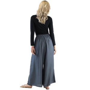 Solid Color Women's Palazzo Pants in Gray PP0304 020000 01