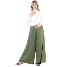 Load image into Gallery viewer, Solid Color Women&#39;s Palazzo Pants in Olive PP0304 020000 13