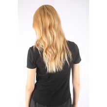 Load image into Gallery viewer, Solid Color Women&#39;s T-Shirt in Black SH0204 070000 10