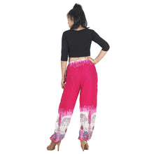 Load image into Gallery viewer, Solid Top Elephant Unisex Drawstring Genie Pants in Pink PP0110 020017 01