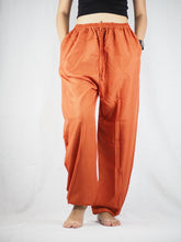 Load image into Gallery viewer, Solid Color Unisex Drawstring Genie Pants in Orange PP0110 020000 11