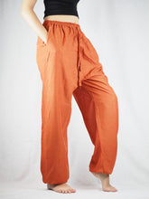 Load image into Gallery viewer, Solid Color Unisex Drawstring Genie Pants in Orange PP0110 020000 11