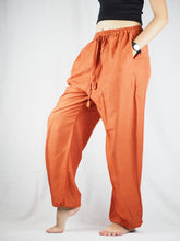 Load image into Gallery viewer, Solid Color Unisex Drawstring Genie Pants in Orange PP0110 020000 11