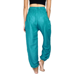Solid color women harem pants in Aqua PP0004 020000 09