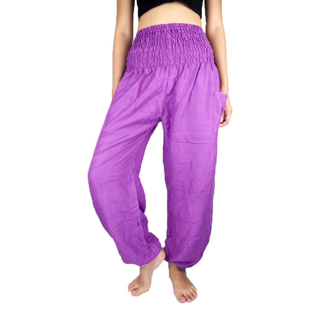 Solid color women harem pants in Violet PP0004 020000 14