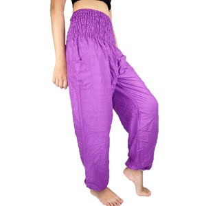 Solid color women harem pants in Violet PP0004 020000 14