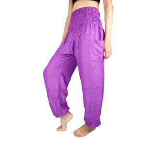 Solid color women harem pants in Violet PP0004 020000 14