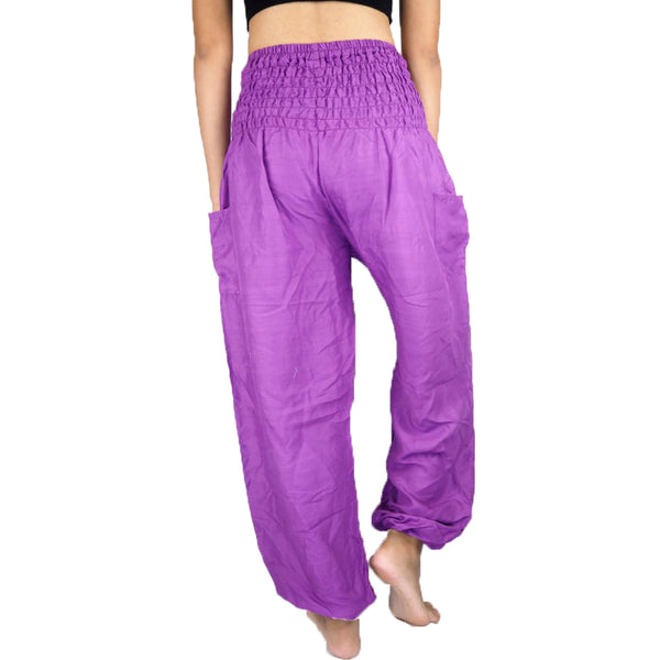 Solid color women harem pants in Violet PP0004 020000 14