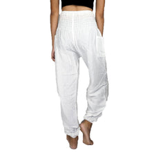 Load image into Gallery viewer, Solid color women harem pants in White PP0004 020000 04