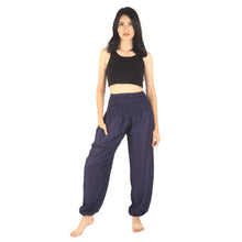 Load image into Gallery viewer, Solid Color Women Harem Pants in Navy Blue PP0004 020000 03