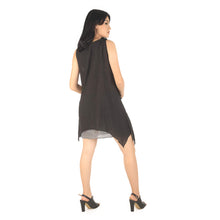 Load image into Gallery viewer, Solid color Women&#39;s Dresses in Black DR0059 060000 02  Women  in black dress ( Round-Neck, Two Side Pockets, Sleeveless, Short Length, Not lined, Tank dress, Loose.)