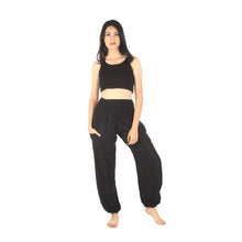 Load image into Gallery viewer, Solid color women harem pants in Black PP0004 020000 10