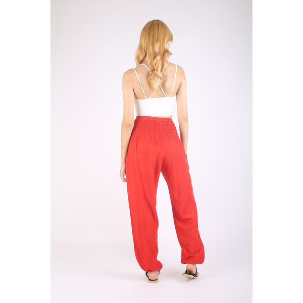 Solid color women harem pants in Bright Red PP0004 020000 12