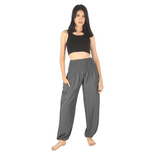 Solid color women harem pants in Top Gray PP0004 020000 01