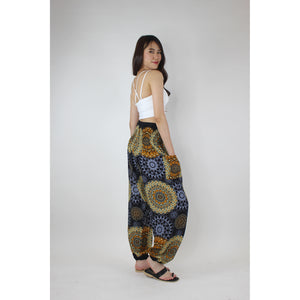 Sunflower Mandala Women's Harem Pants in Black PP0004 020236 01