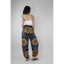 Load image into Gallery viewer, Sunflower Mandala Women&#39;s Harem Pants in Black PP0004 020236 01