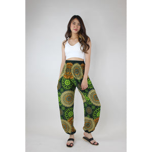 Sunflower Mandala Women's Harem Pants in Green PP0004 020236 03