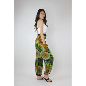 Sunflower Mandala Women's Harem Pants in Green PP0004 020236 03