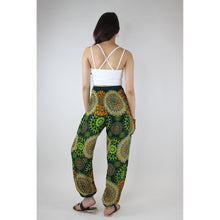 Load image into Gallery viewer, Sunflower Mandala Women&#39;s Harem Pants in Green PP0004 020236 03