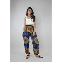 Load image into Gallery viewer, Sunflower Mandala Women&#39;s Harem Pants in Navy Blue PP0004 020236 04