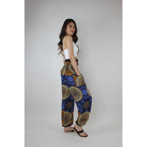 Sunflower Mandala Women's Harem Pants in Navy Blue PP0004 020236 04