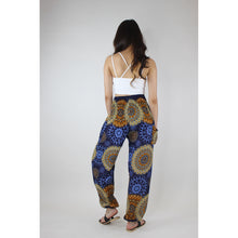 Load image into Gallery viewer, Sunflower Mandala Women&#39;s Harem Pants in Navy Blue PP0004 020236 04