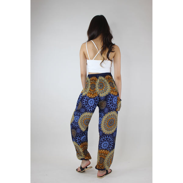 Sunflower Mandala Women's Harem Pants in Navy Blue PP0004 020236 04