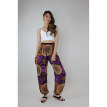 Load image into Gallery viewer, Sunflower Mandala Women&#39;s Harem Pants in Purple PP0004 020236 02