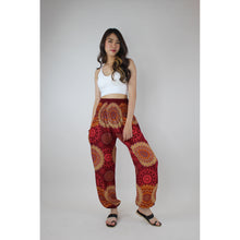 Load image into Gallery viewer, Sunflower Mandala Women&#39;s Harem Pants in Red PP0004 020236 05