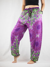 Load image into Gallery viewer, Sunflower Unisex Drawstring Genie Pants in Purple PP0110 020054 02