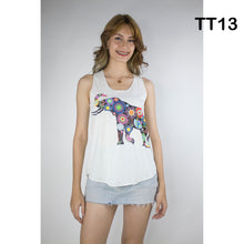 Load image into Gallery viewer, Graphic Print Women&#39;s Tank Tops in Cream LI0001 000001 00