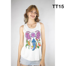 Load image into Gallery viewer, Graphic Print Women&#39;s Tank Tops in Cream LI0001 000001 00